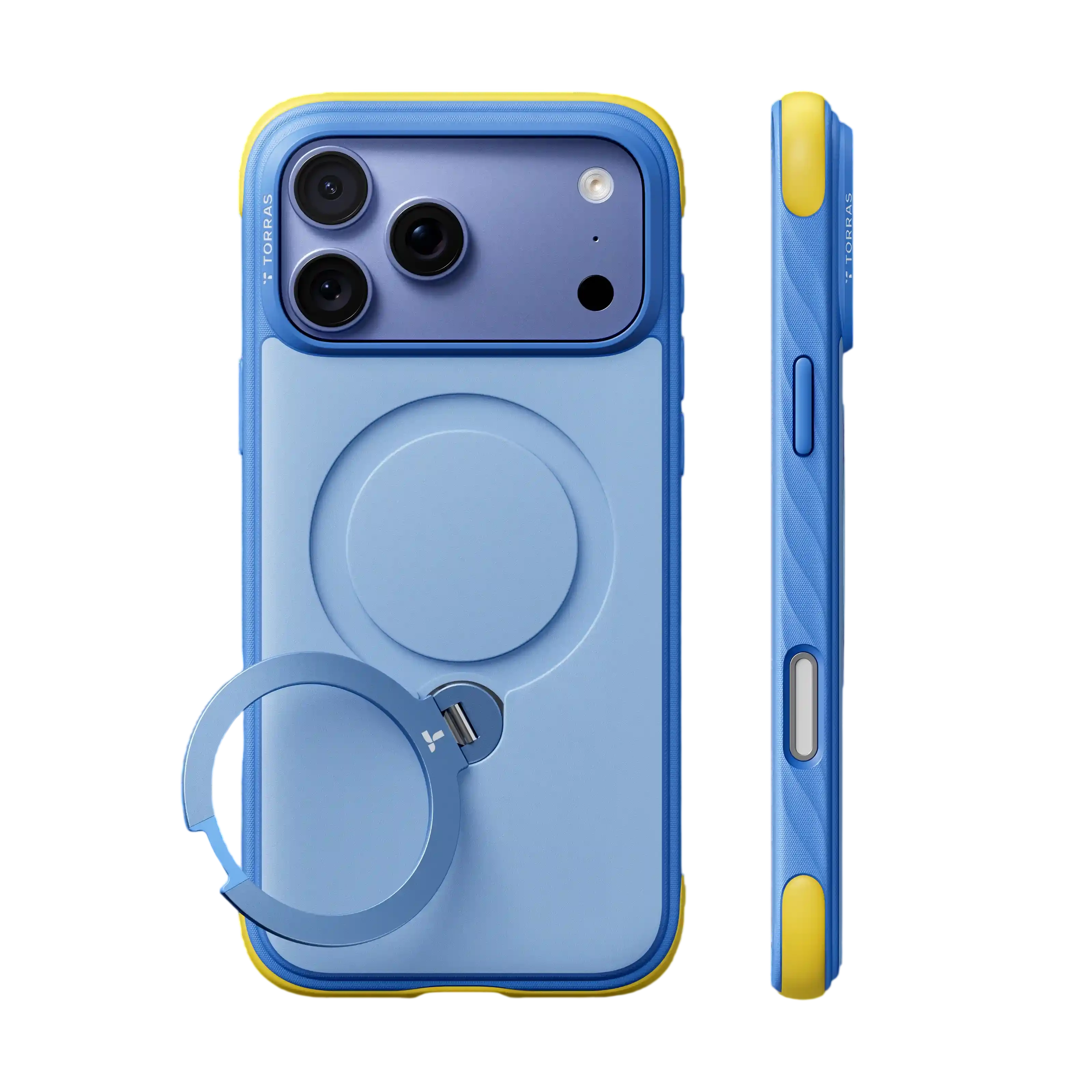 Torras Ostand Q3 Rugg Case for iPhone 18 Pro - Blue