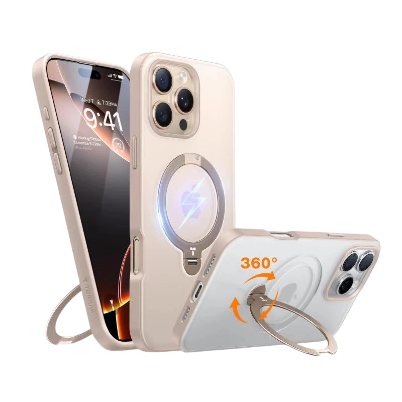 TORRAS Ostand 360° Spin Stand MagSafe Case for iPhone 16 Pro Max