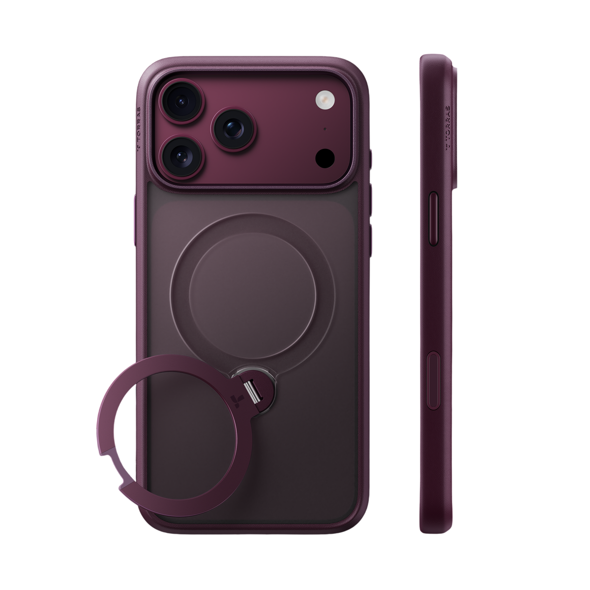 Torras Ostand Q3 Spin Case for iPhone 18 Pro Max - Purple