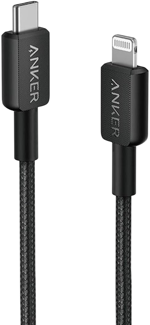 Anker 322 USB-C to Lightning Cable - full cable view