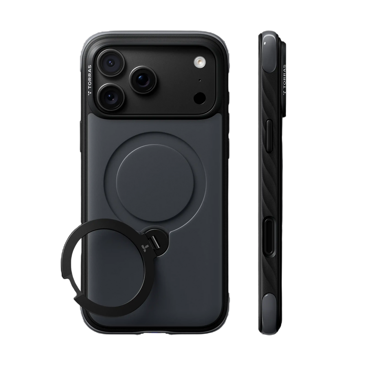 Torras Ostand Q3 Rugg Case for iPhone 18 Pro Max - Black