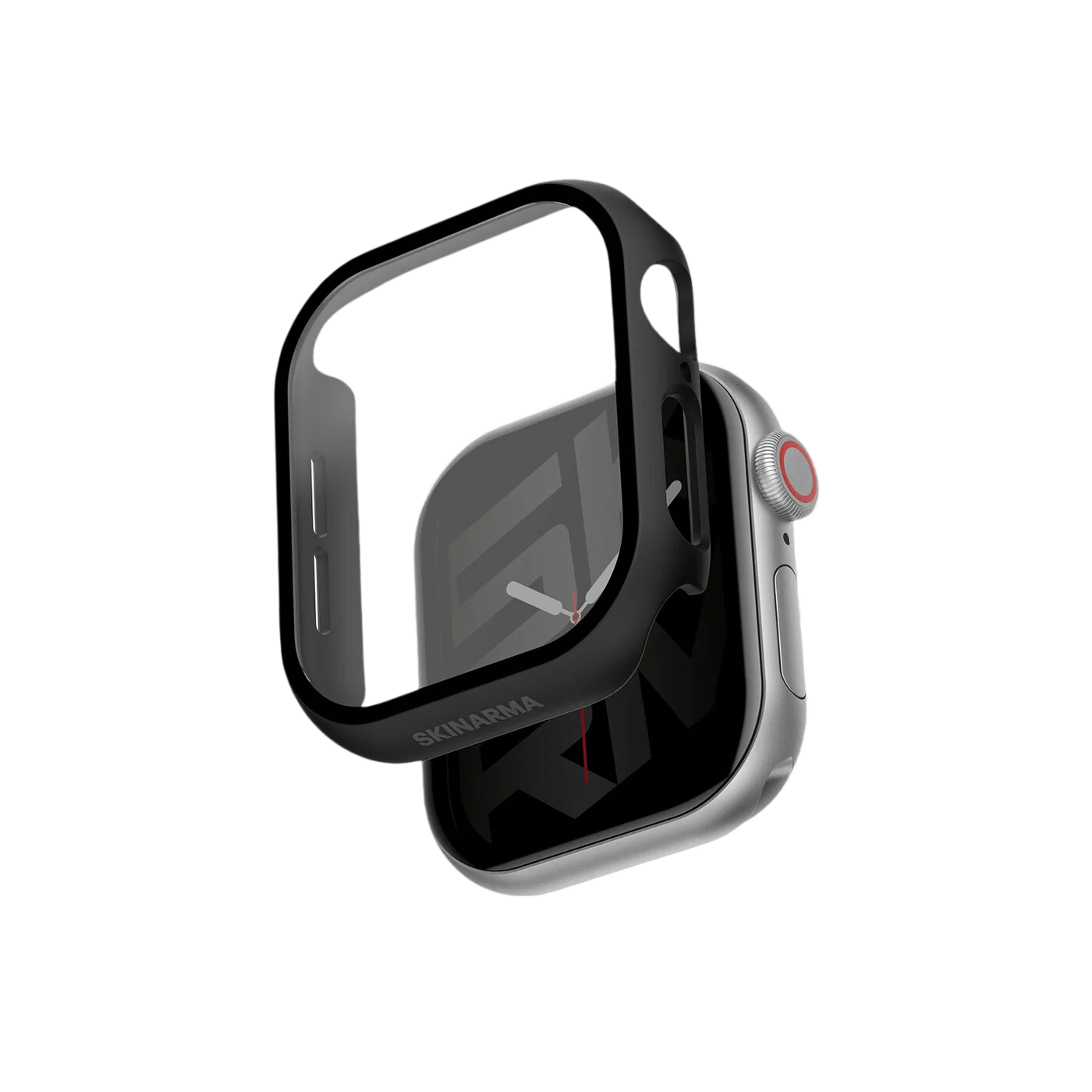 غطاء سليم Skinarma GADO مع واقي شاشة شفاف 9H لسلسلة ساعة آبل 11 / 10 46mm