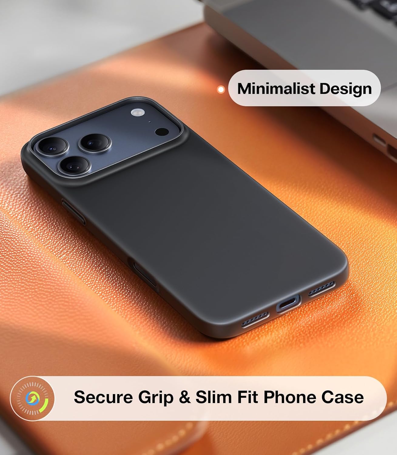 TORRAS SlimFit MagSafe Black Case for iPhone 17 Pro Max / 17 Pro / Air / 17