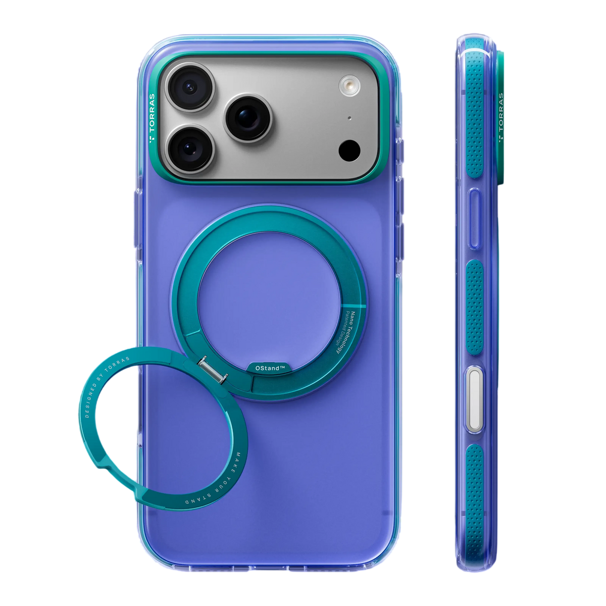 Torras Ostand O3 Hue Case for iPhone 18 Pro - Blue