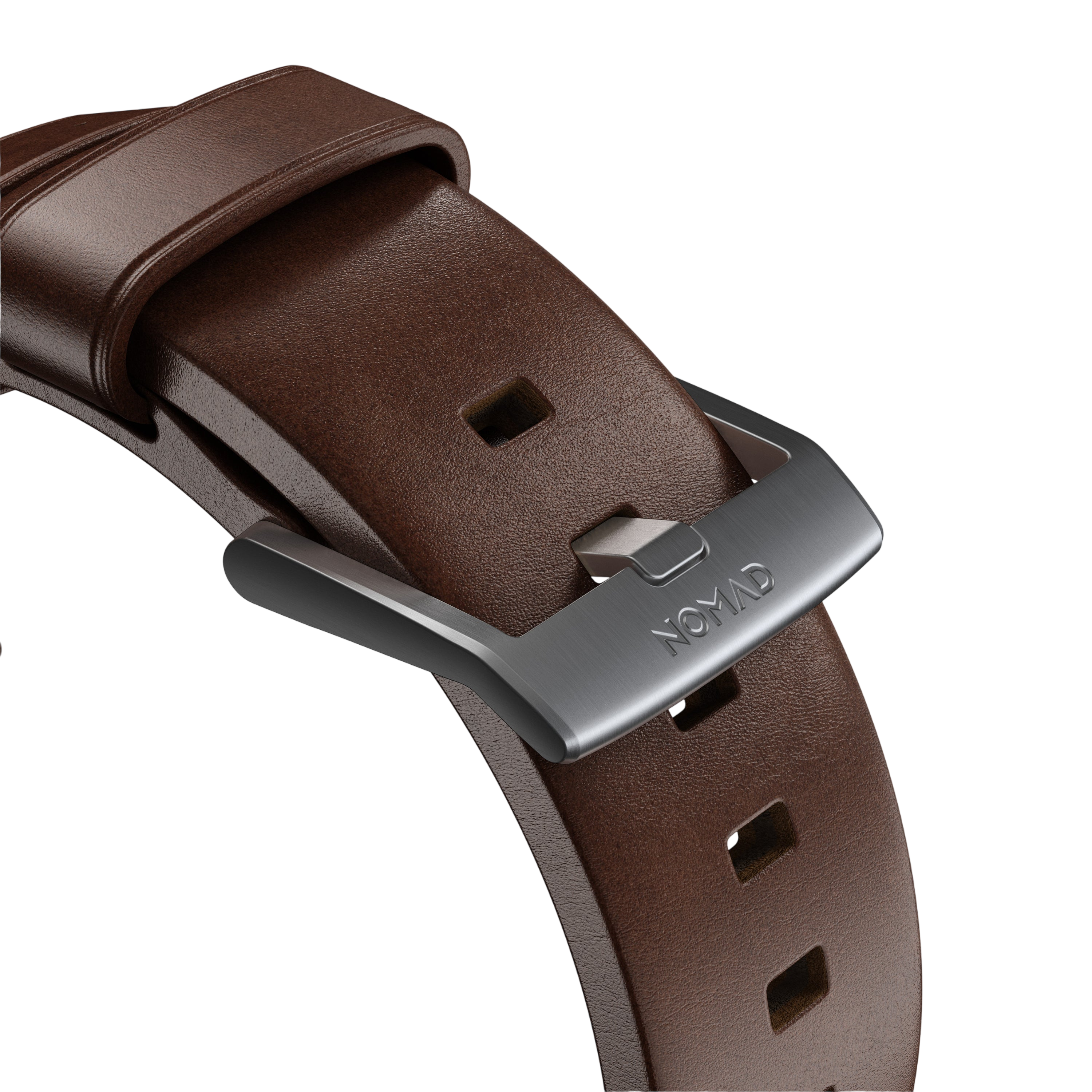 Nomad Modern Band for Apple Watch 49mm / 46mm / 45mm (Brown / Horween Leather)