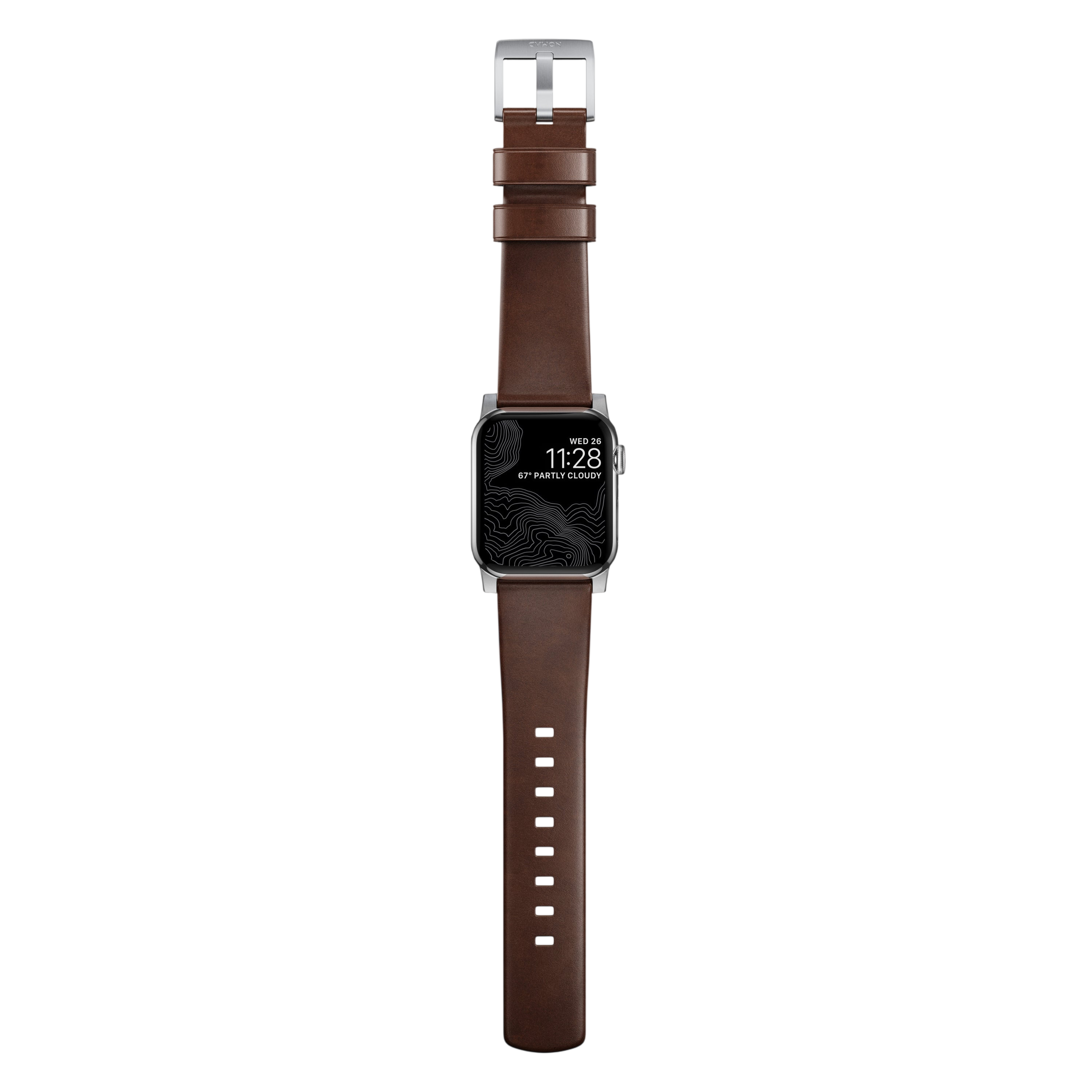 Nomad Modern Band for Apple Watch 49mm / 46mm / 45mm (Brown / Horween Leather)