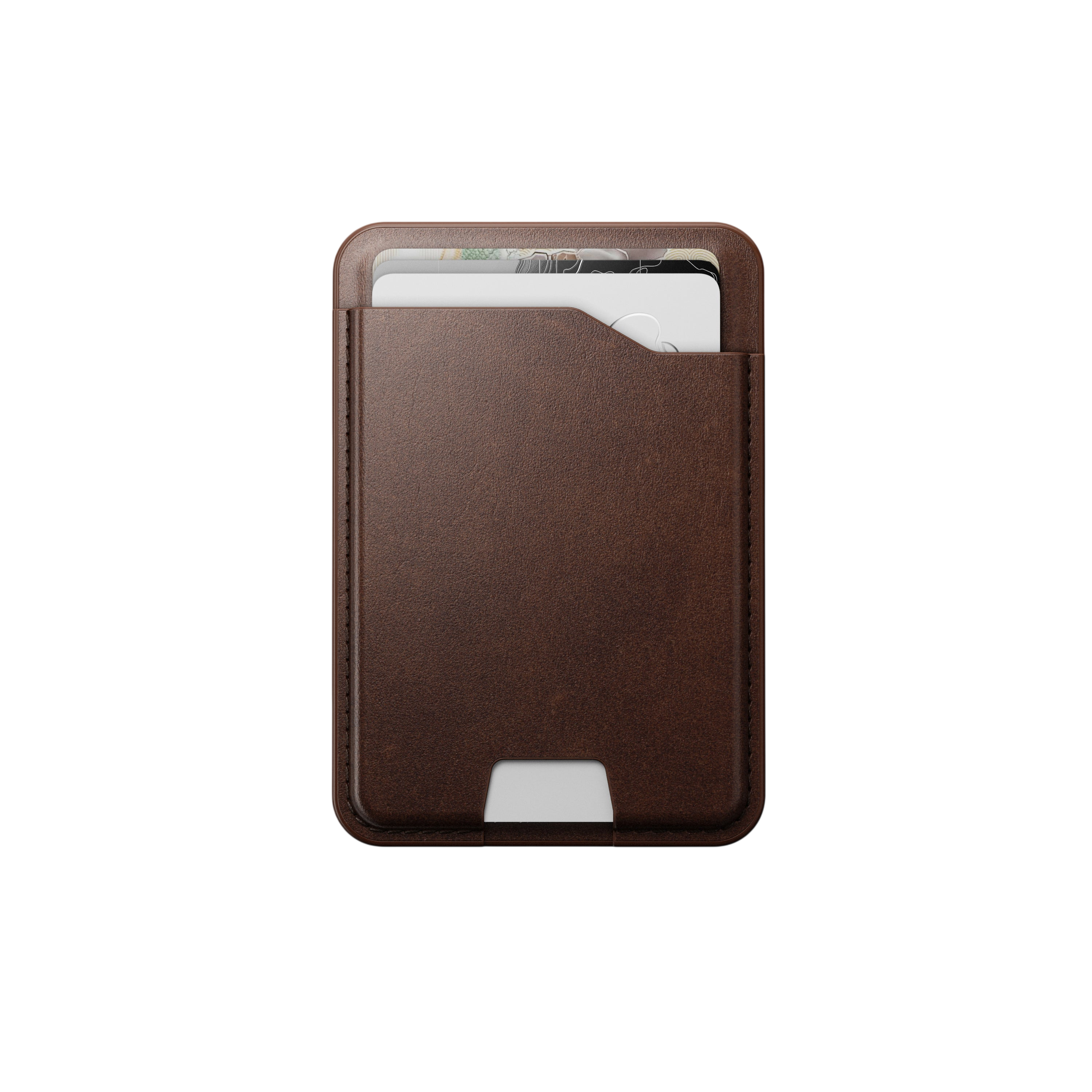 Nomad Leather Mag Wallet with Find My Tracking