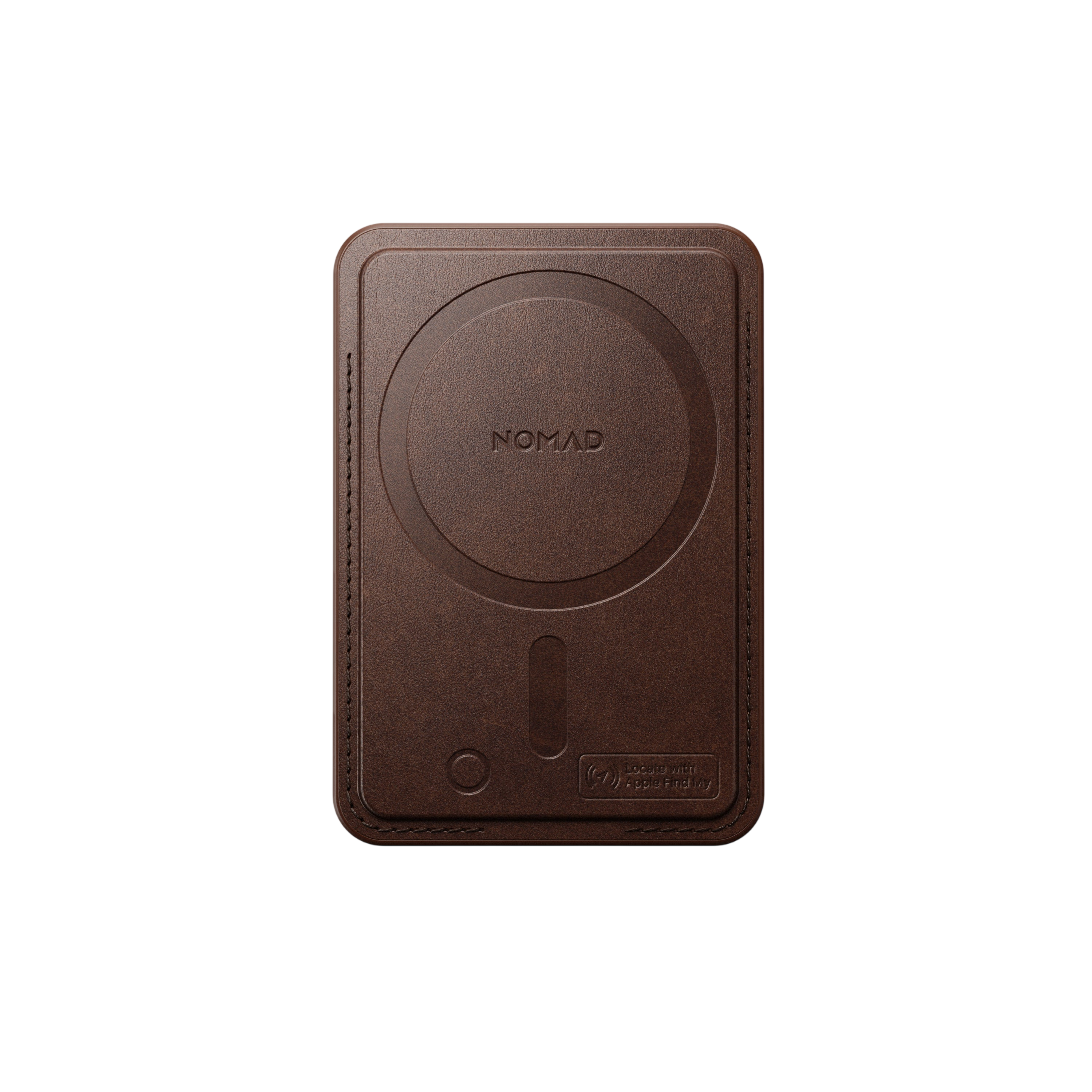 Nomad Leather Mag Wallet with Find My Tracking