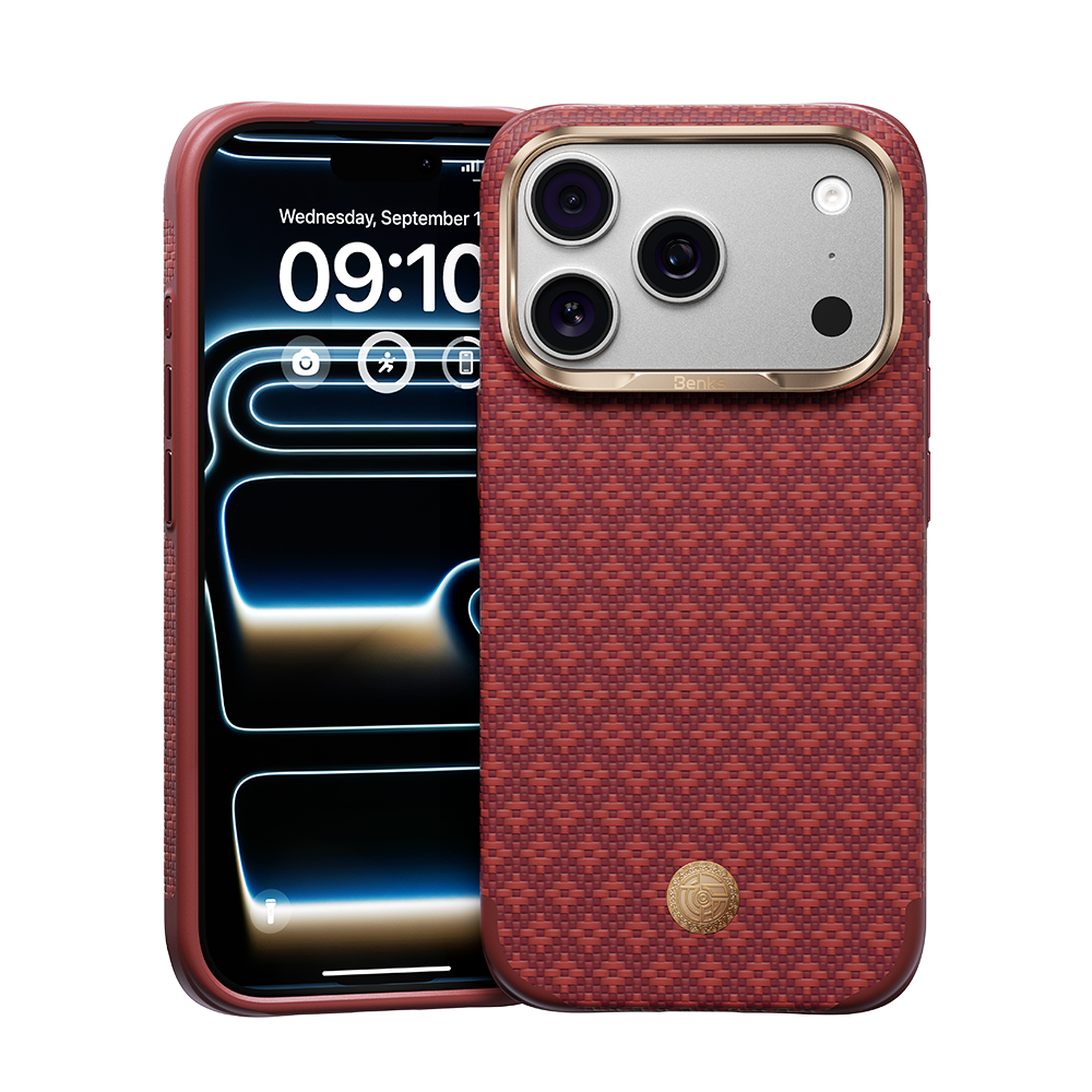 Benks ArmorGrid Edge X9 Case built with Kevlar® for iPhone 17 Pro / 17 Pro Max - ArmorEdge Red