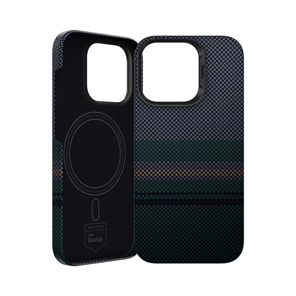 حافظة Benks Aurora ArmorAir مصنوعة من Kevlar® لجهاز iPhone 16 Pro Max