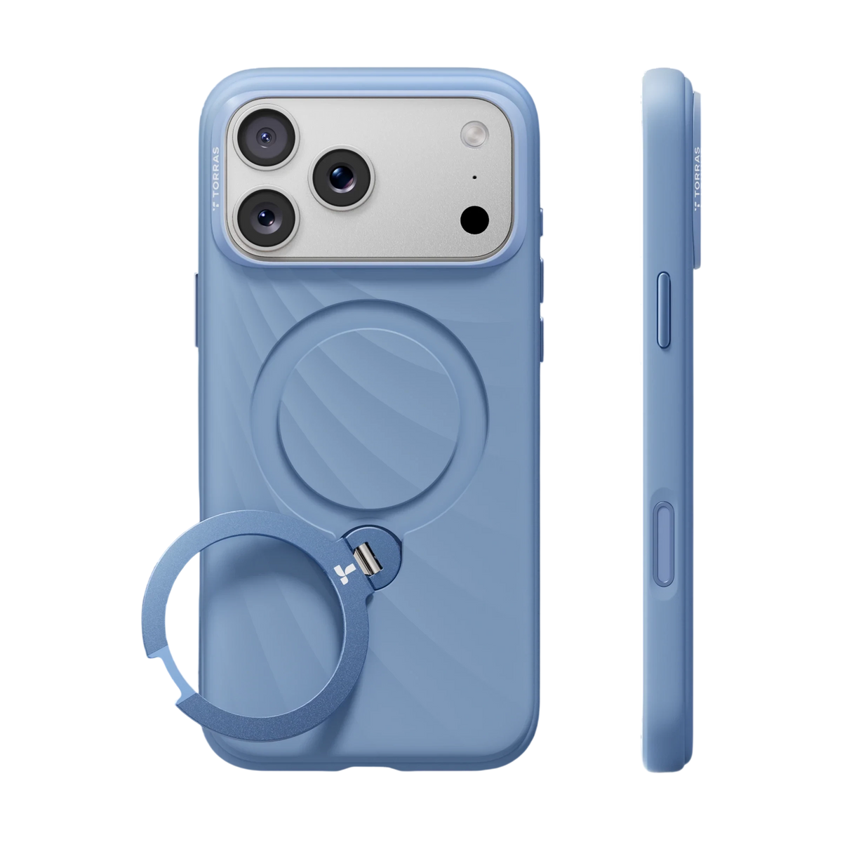 Torras Ostand Q3 Silicone Case for iPhone 18 Pro - Grey