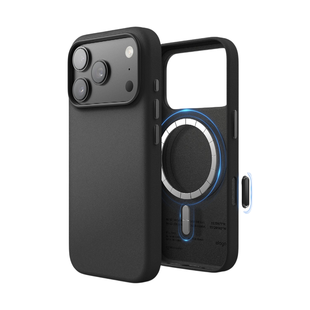 Elago MagLeather Case for iPhone 17 Pro / iPhone 18 Pro - Black