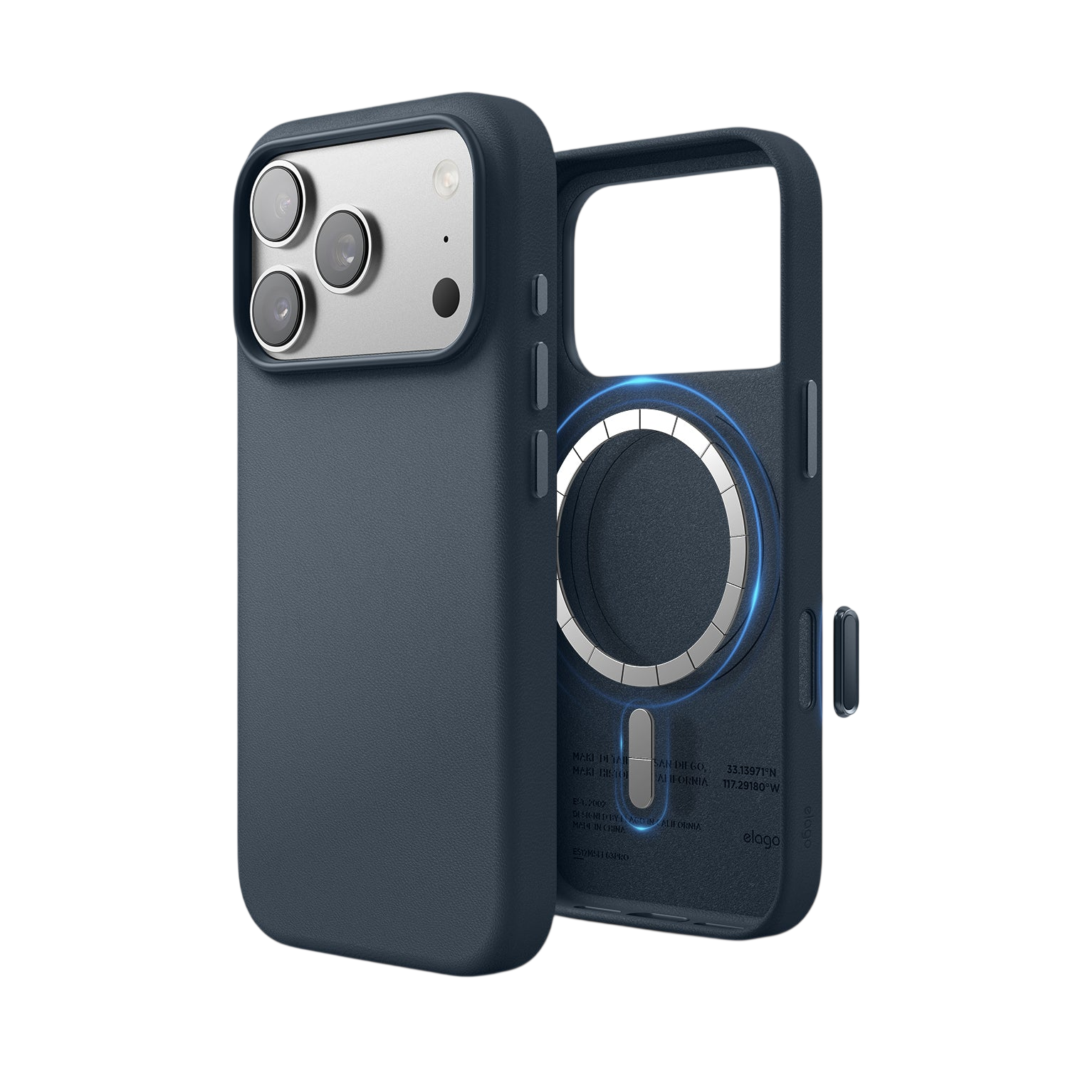 Elago MagLeather Case for iPhone 17 Pro / iPhone 18 Pro - Jean Indigo