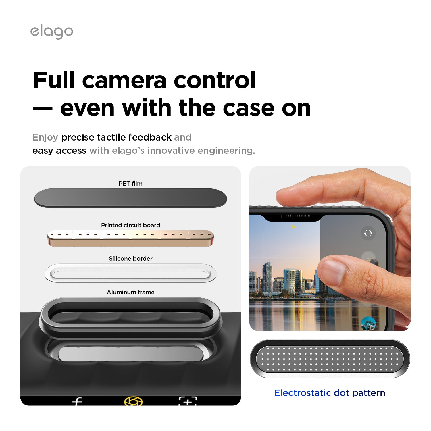 Elago MagRidge Silicone Case for iPhone 17 Pro / iPhone 18 Pro - Black