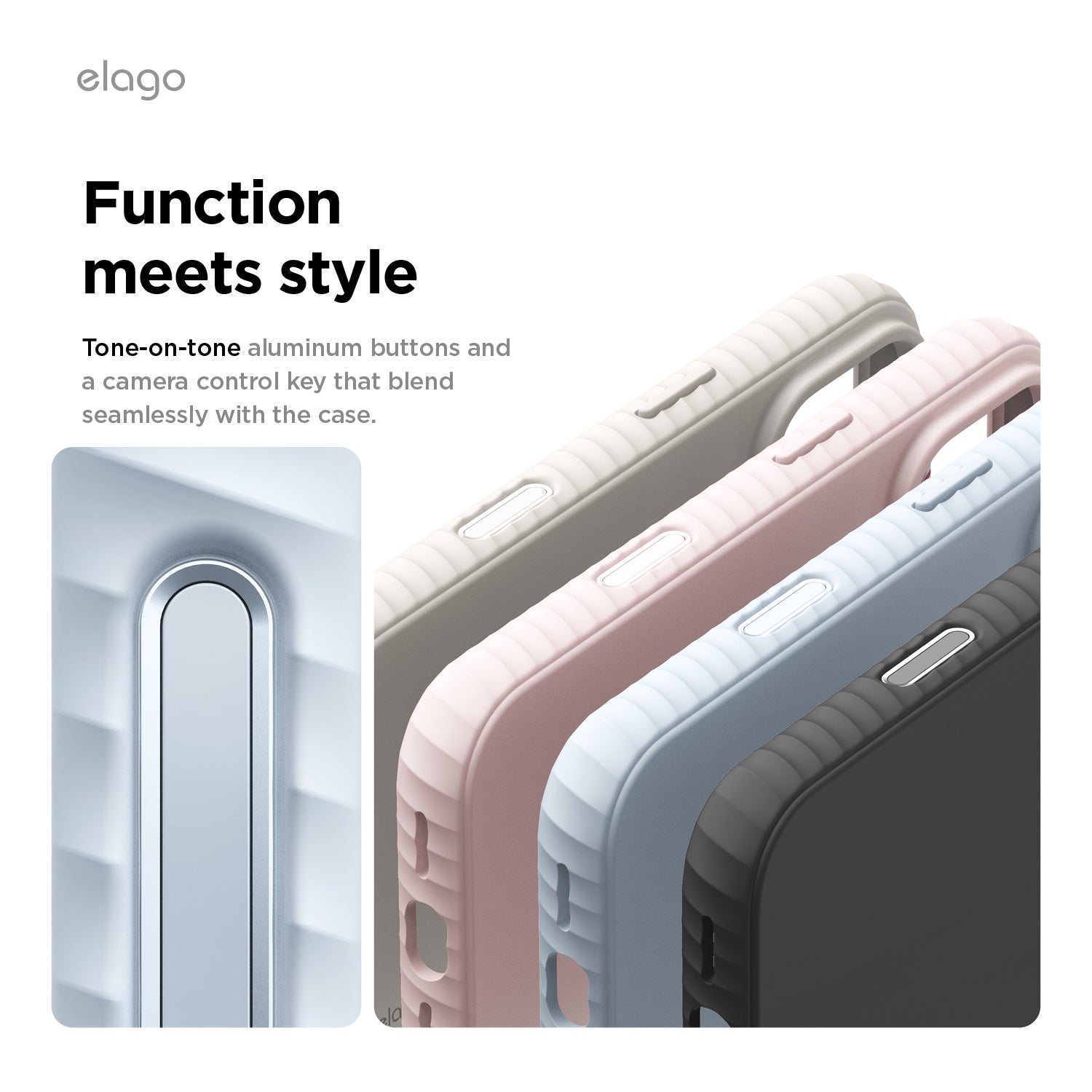 Elago MagRidge Silicone Case for iPhone 17 Pro / iPhone 18 Pro - Light Blue
