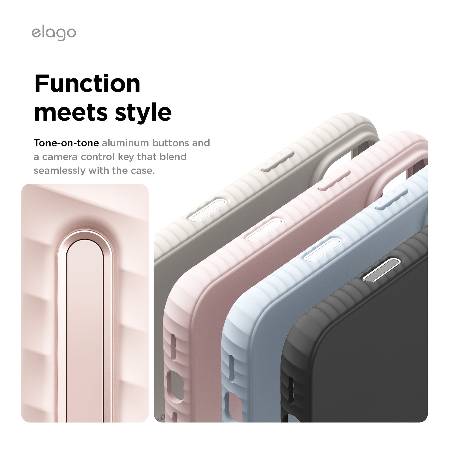 Elago MagRidge Silicone Case for iPhone 17 Pro / iPhone 18 Pro - Lovely Pink