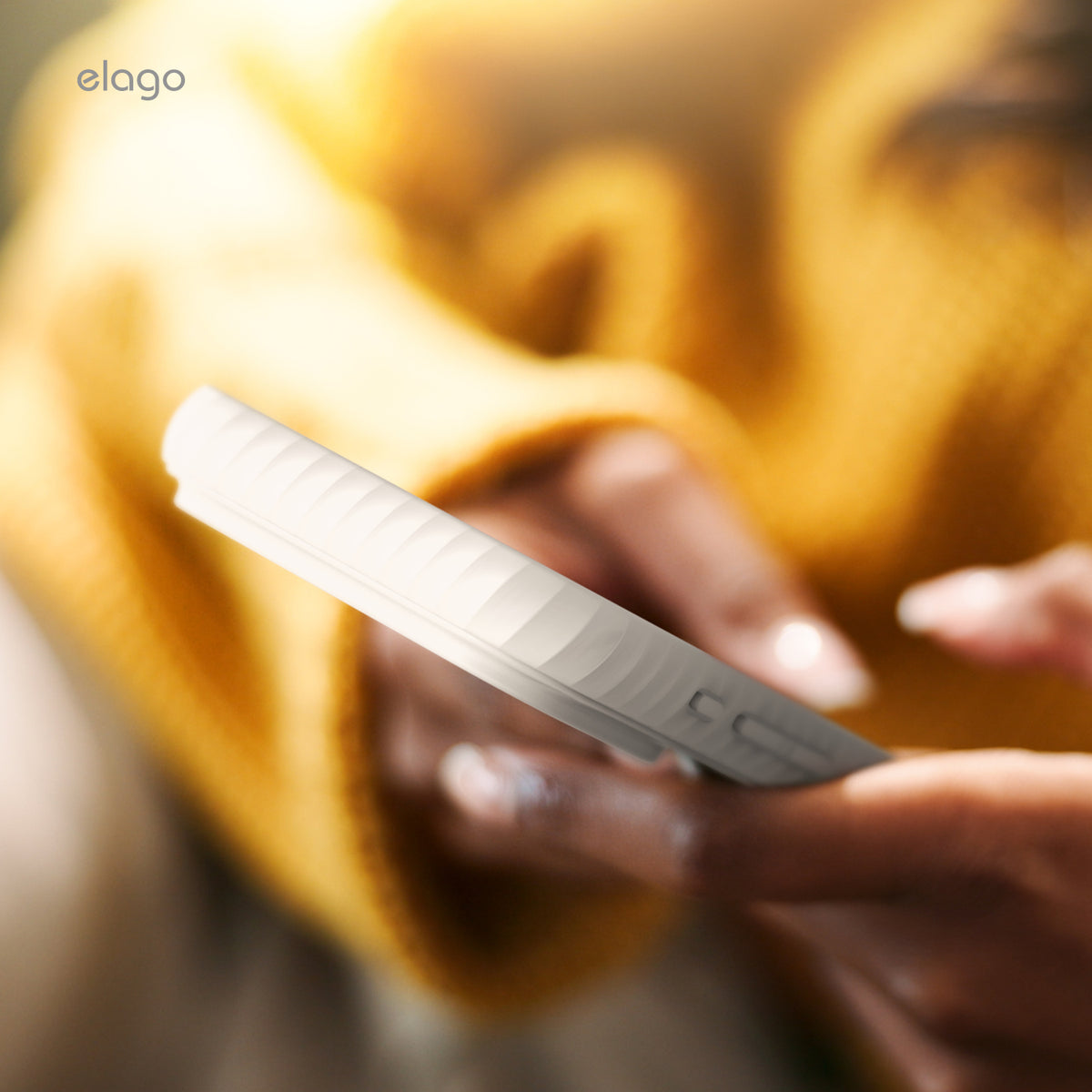 Elago MagRidge Silicone Case for iPhone 17 Pro / iPhone 18 Pro - Stone