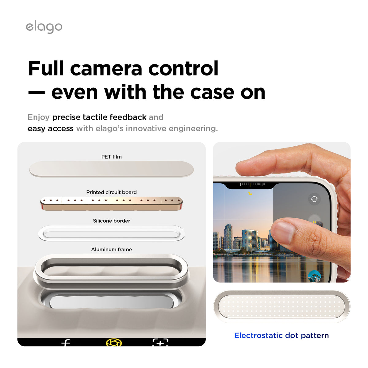 Elago MagRidge Silicone Case for iPhone 17 Pro / iPhone 18 Pro - Stone