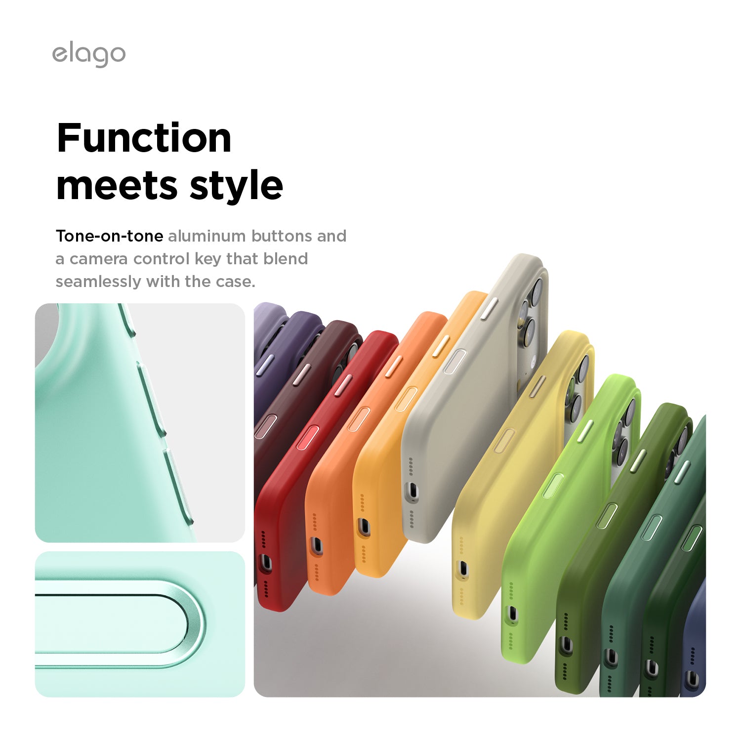 Elago Mag Silicone Case for iPhone 17 Pro / iPhone 18 Pro - Aqua Sky