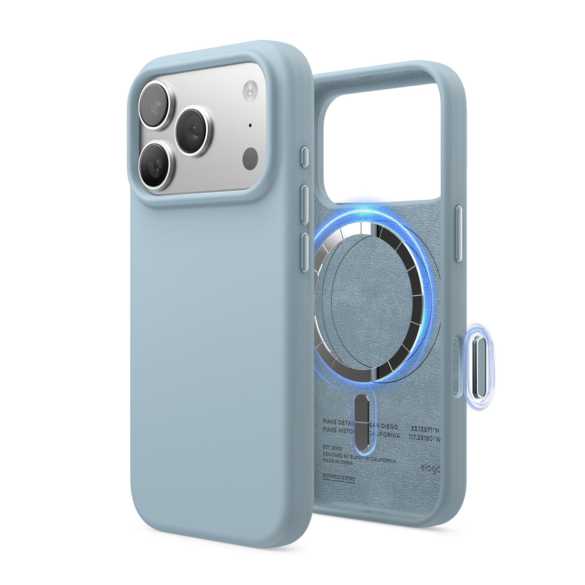 Elago Mag Silicone Case for iPhone 17 Pro / iPhone 18 Pro - Sky Blue