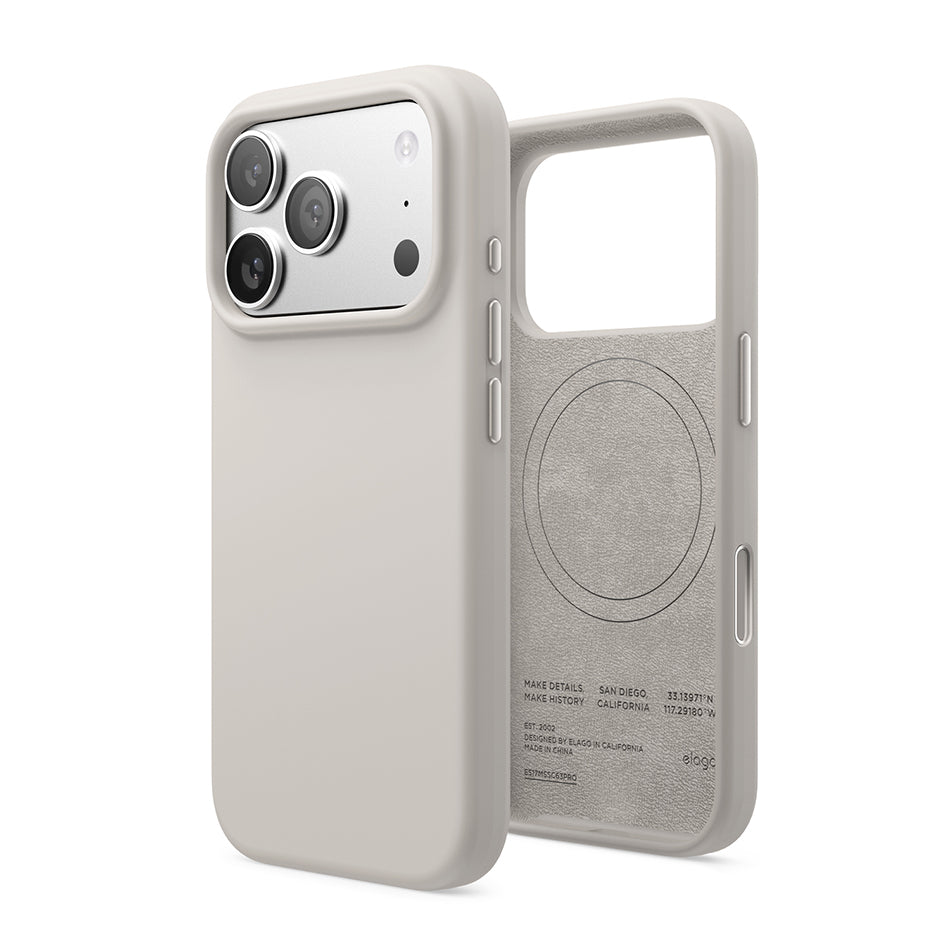 Elago Mag Silicone Case for iPhone 17 Pro / iPhone 18 Pro - Stone