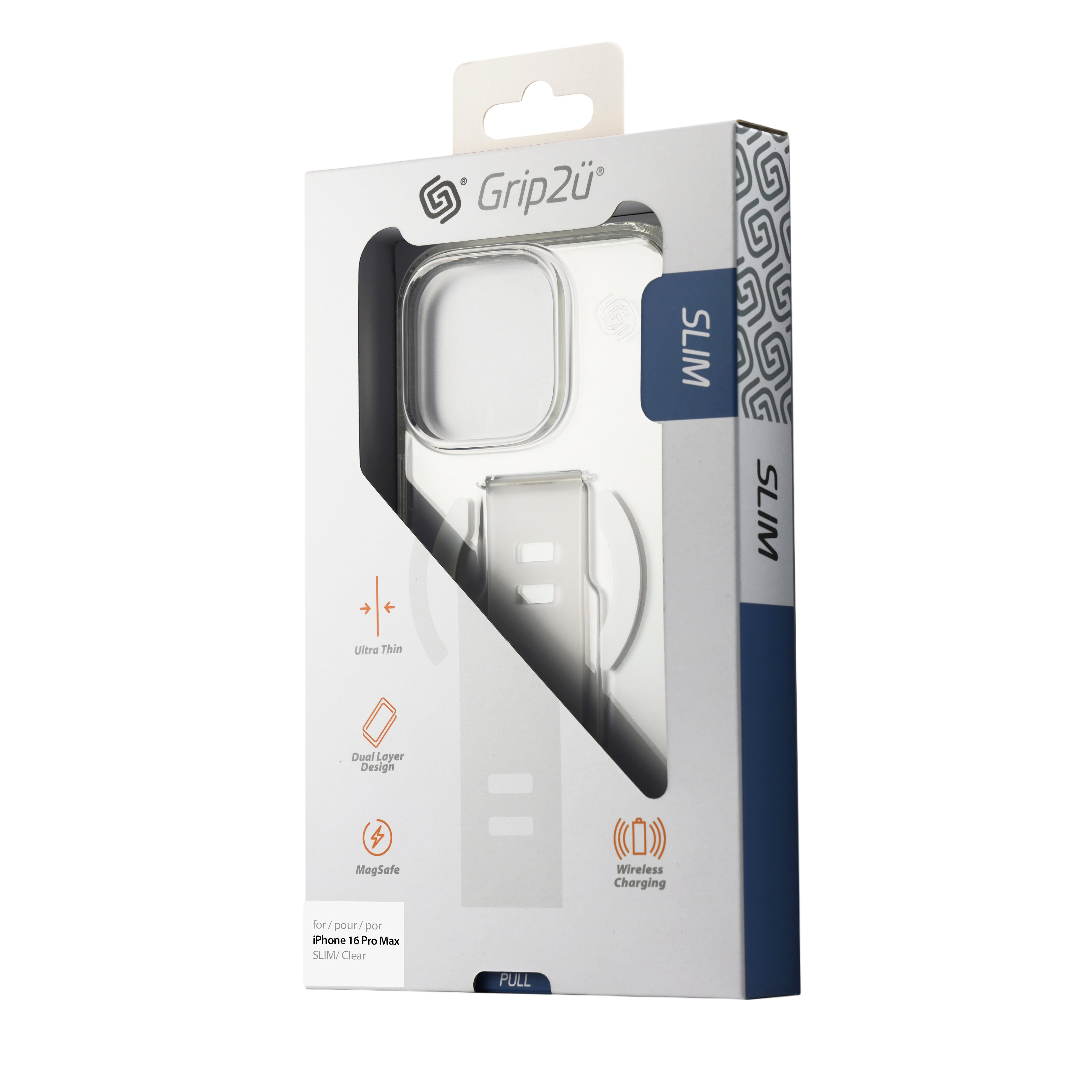 Grip2U iPhone 16 Pro Max SLIM MagSafe Clear