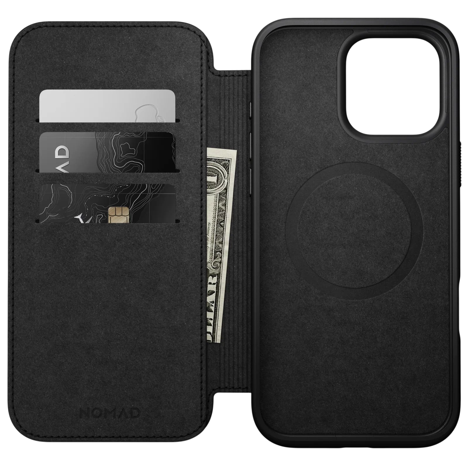 Nomad Modern Leather Folio Case for iPhone 16 Pro