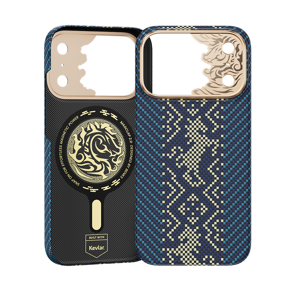 Benks Knight Air C1 Case built with Kevlar® for iPhone 18 Pro - Navy Blue