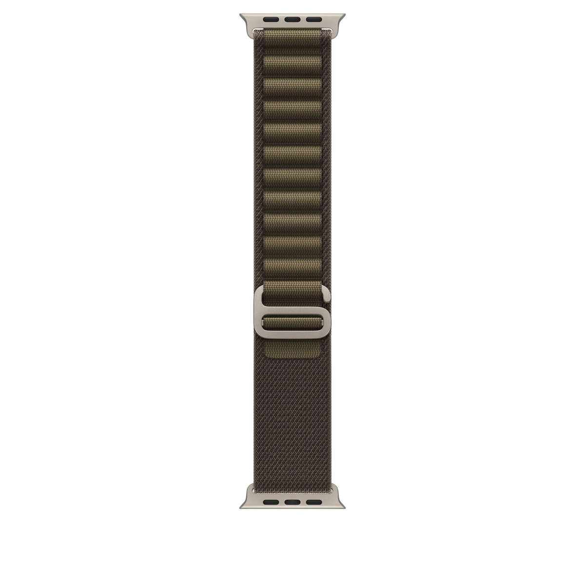 Apple Watch Ultra Alpine Loop (49mm) - Dark Olive (Natural Titanium)