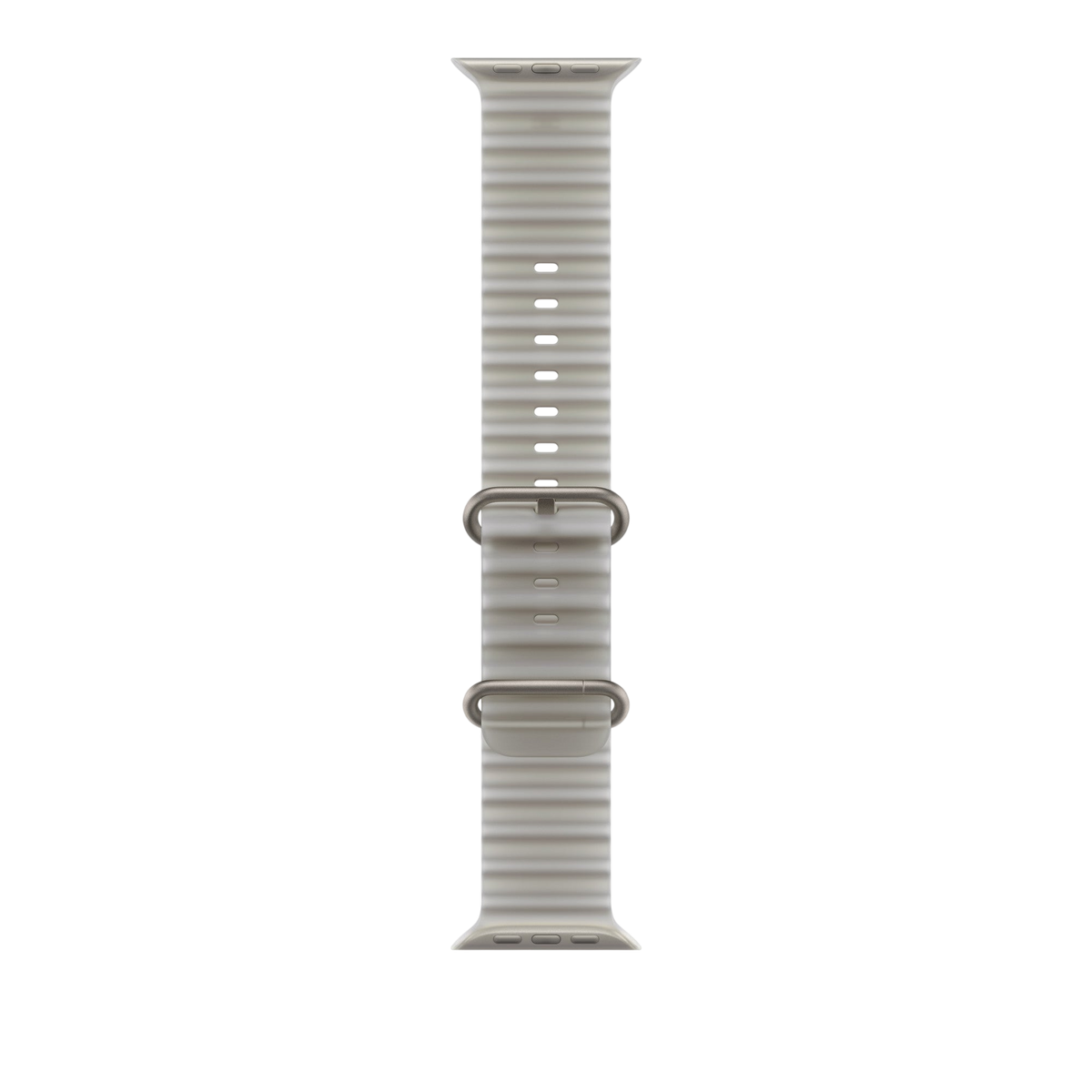 Apple Watch Ultra Ocean Band (49mm) - Translucent Grey (Natural Titanium)