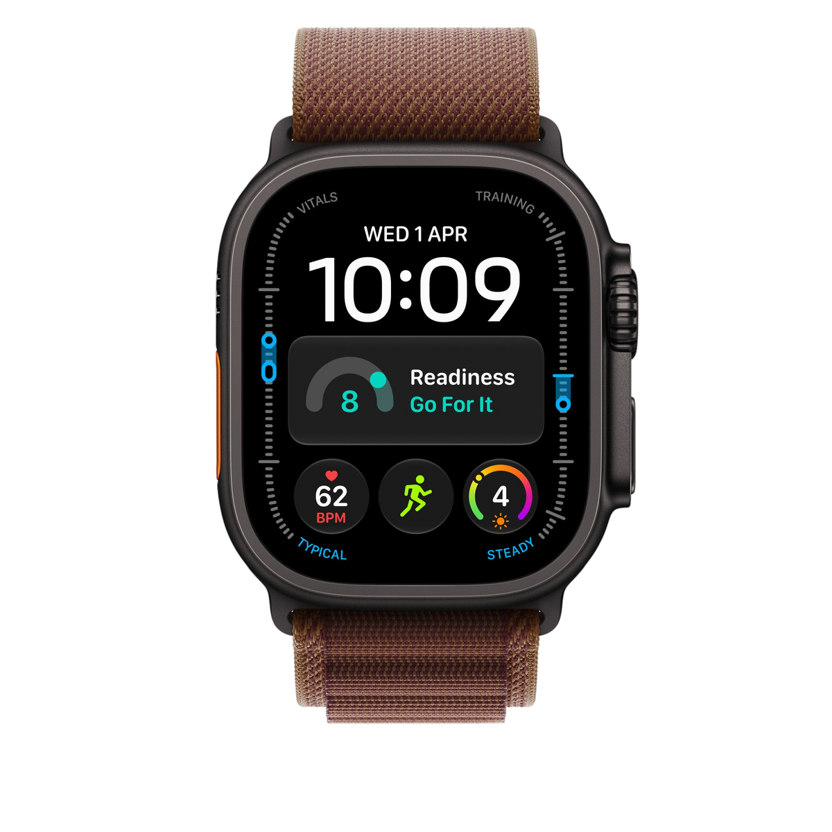 Apple Watch Ultra Alpine Loop (49mm) - Burgundy (Black Titanium) - alternate view 2