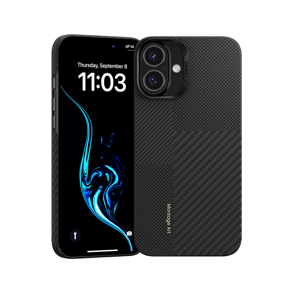 حافظة بنكس مونتاج أرمور إير مصنوعة من كيفلار® لآيفون 16