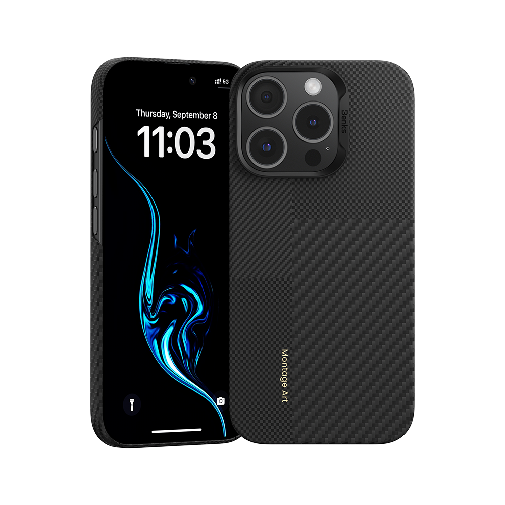 حافظة Benks Montage ArmorAir مصنوعة من Kevlar® لهاتف iPhone 16 Pro Max