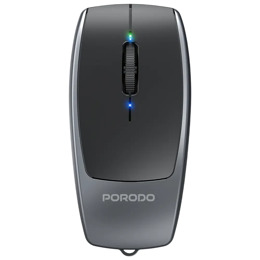 Porodo 1600DPI Wireless Mouse with Card Reader