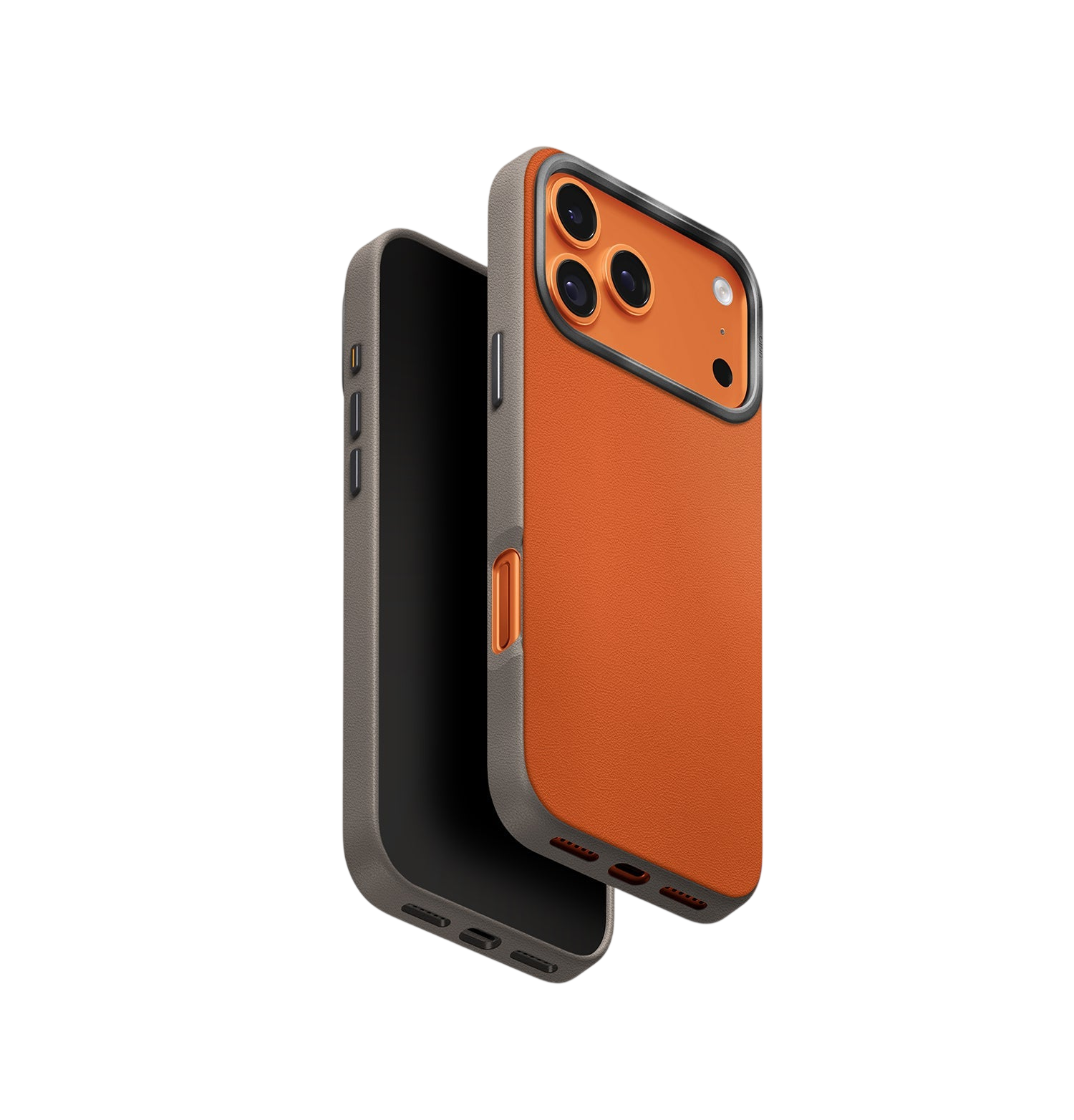 جراب Uniq Lyden DS بلونين من الجلد الصناعي الفاخر لهاتف iPhone 17 Pro Max