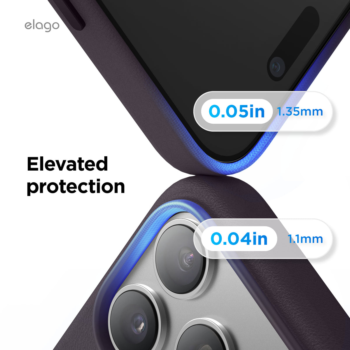 Elago MagLeather Case for iPhone 17 Pro Max / iPhone 18 Pro Max - Deep Purple