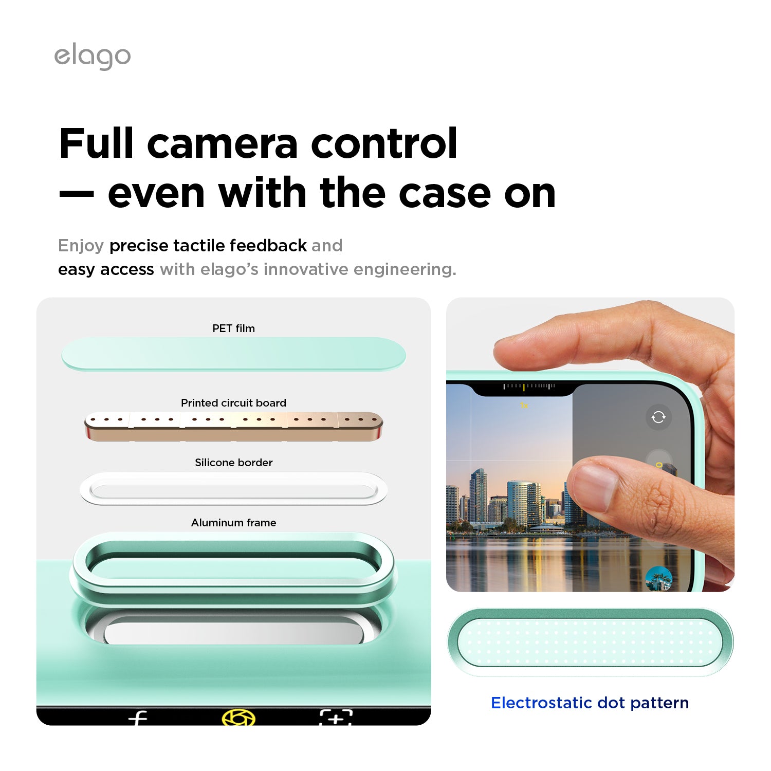 Elago Mag Silicone Case for iPhone 17 Pro Max / iPhone 18 Pro Max - Aqua Sky
