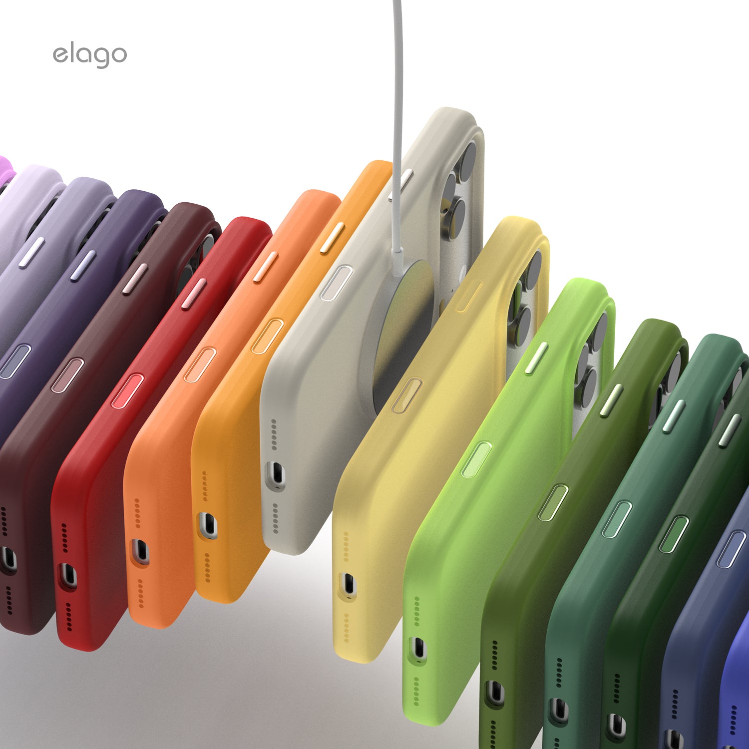 Elago Mag Silicone Case for iPhone 17 Pro Max / iPhone 18 Pro Max - Deep Lavender