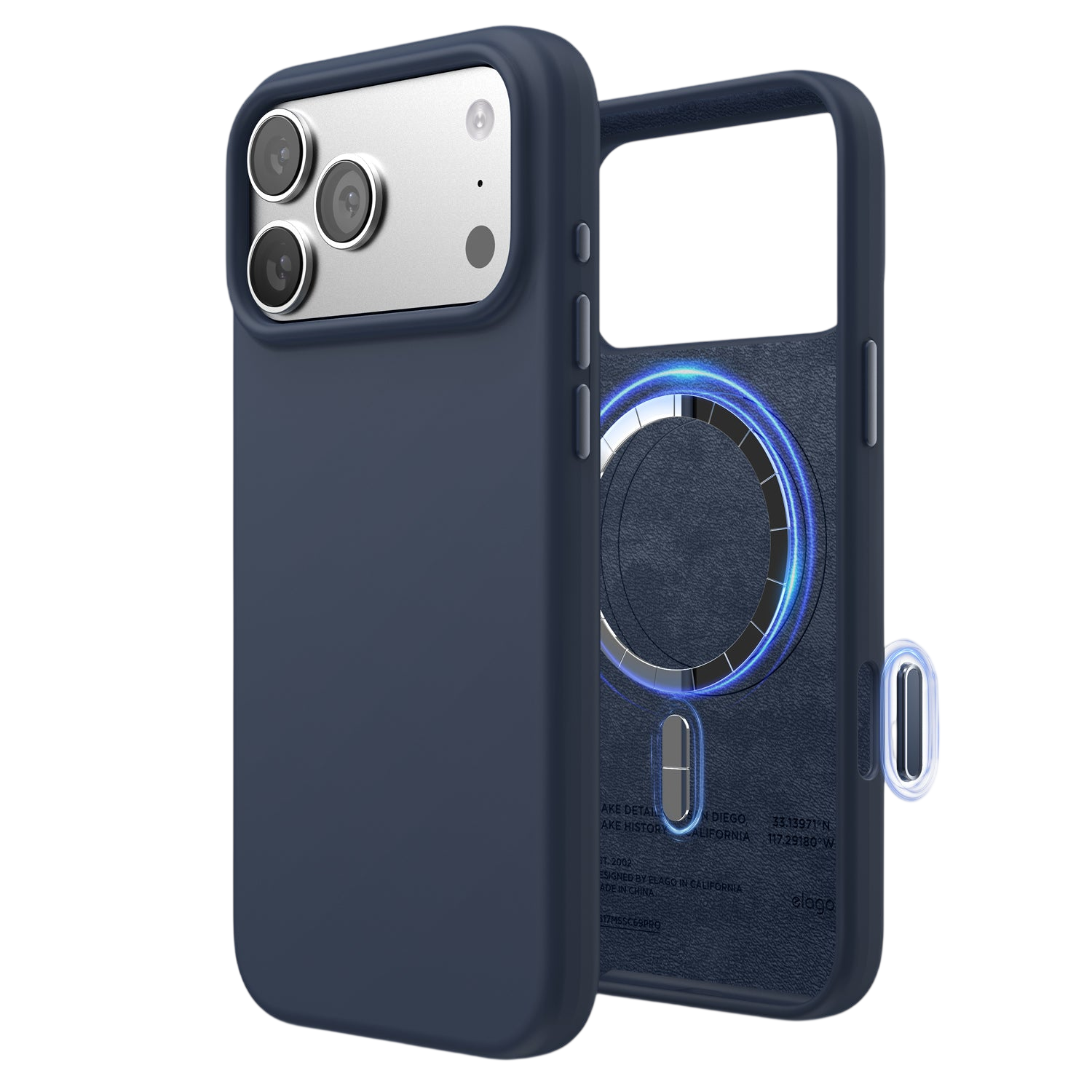 Elago Mag Silicone Case for iPhone 17 Pro Max / iPhone 18 Pro Max - Jean Indigo
