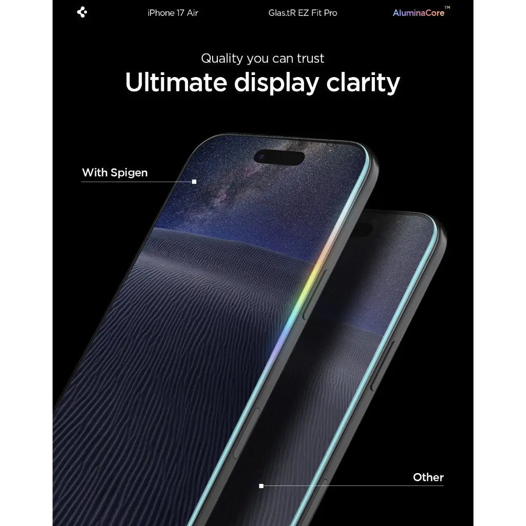 واقي شاشة الخصوصية سبجن زجاج.tR EZ Fit Pro HD لهاتف آيفون إير (عبوة واحدة)