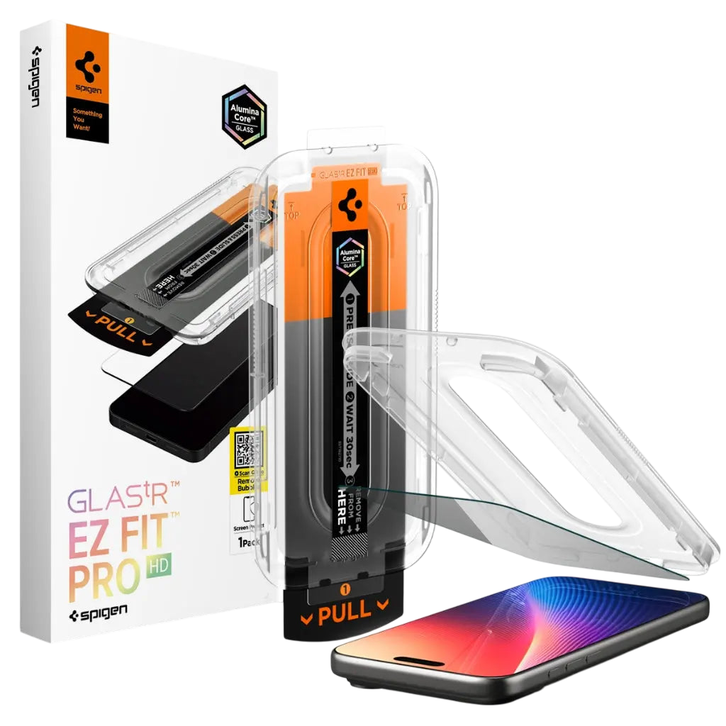 واقي شاشة سبيجن الخصوصية لآيفون 17 برو – Glas.tR EZ Fit Pro HD (عبوة فردية)
