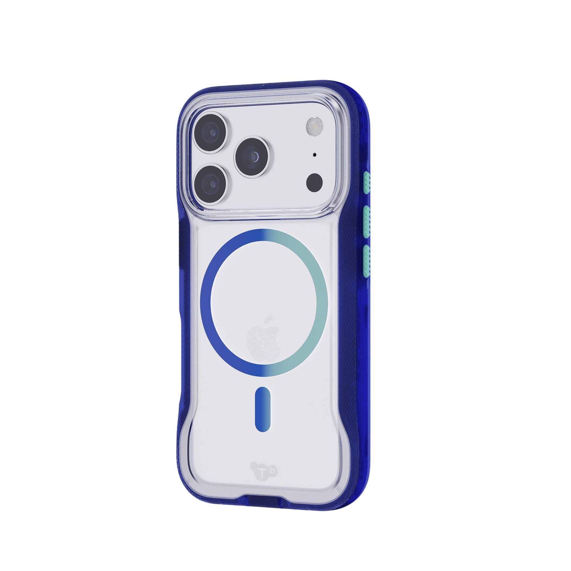 غلاف Tech21 EvoPro MagSafe لهاتف iPhone 17 Pro Max - أزرق كهربائي/نعناع هلامي