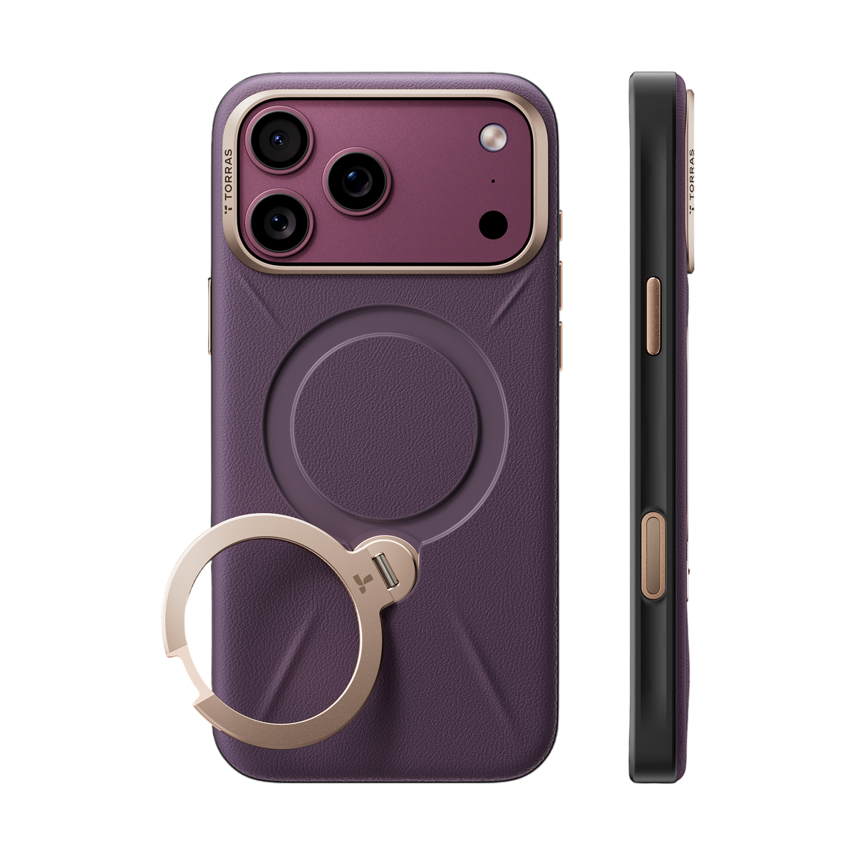 Torras Ostand Q3 VegSkin Case for iPhone 18 Pro Max - Purple