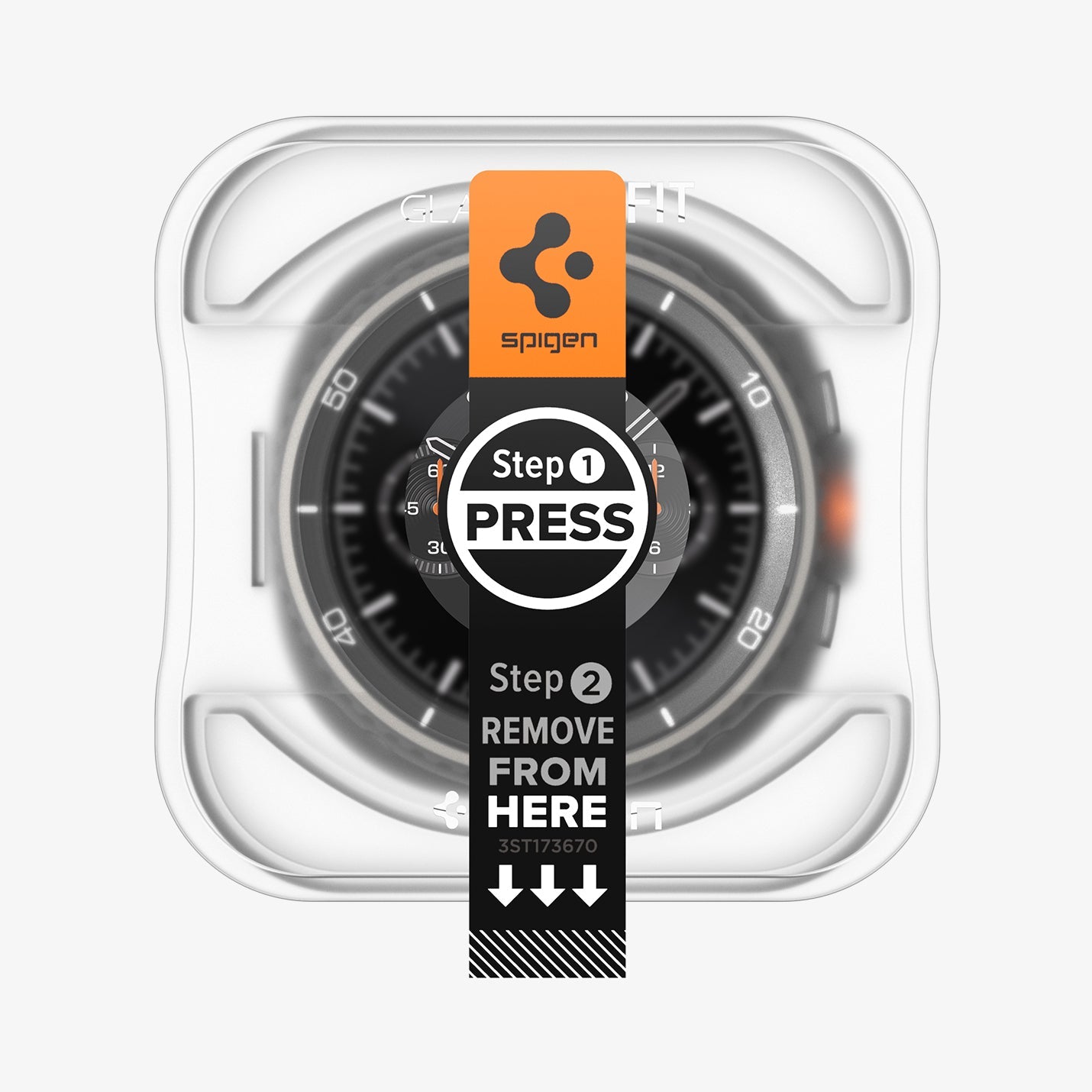 Spigen GLAS.tR EZ Fit Screen Protector for Samsung Galaxy Watch8 Classic - 2 Pack