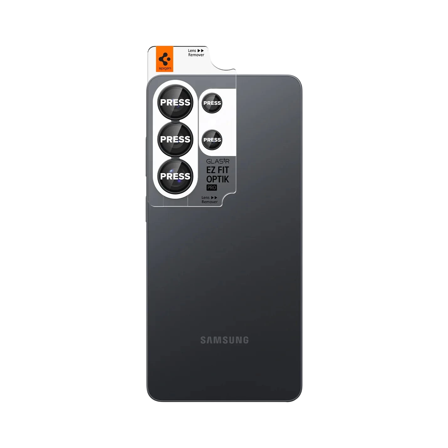 Spigen Glas.tREZFit Optik Black Lens Protector for GalaxyS26 Ultra - 2 Pack