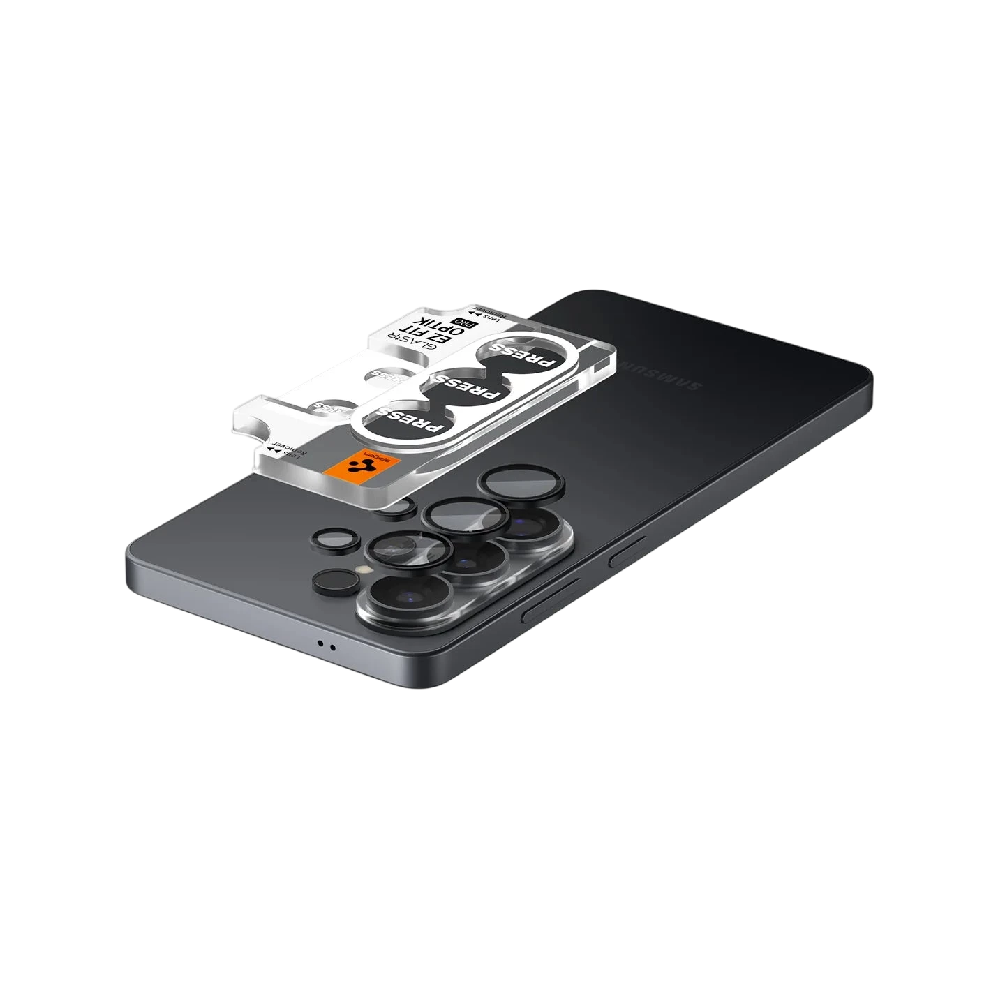 Spigen Glas.tREZFit Optik Black Lens Protector for GalaxyS26 Ultra - 2 Pack