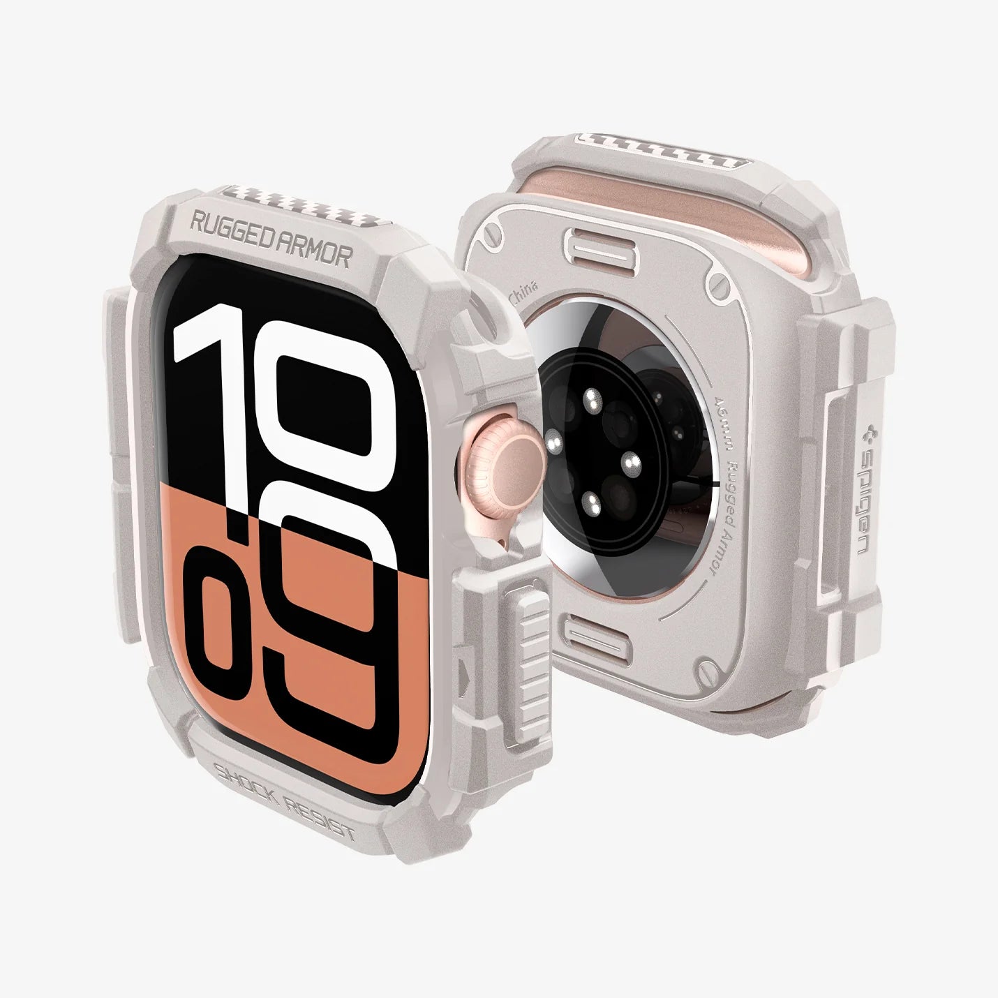 حافظة Spigen Rugged Armor لساعة Apple Watch Series 10 مقاس 46 ملم