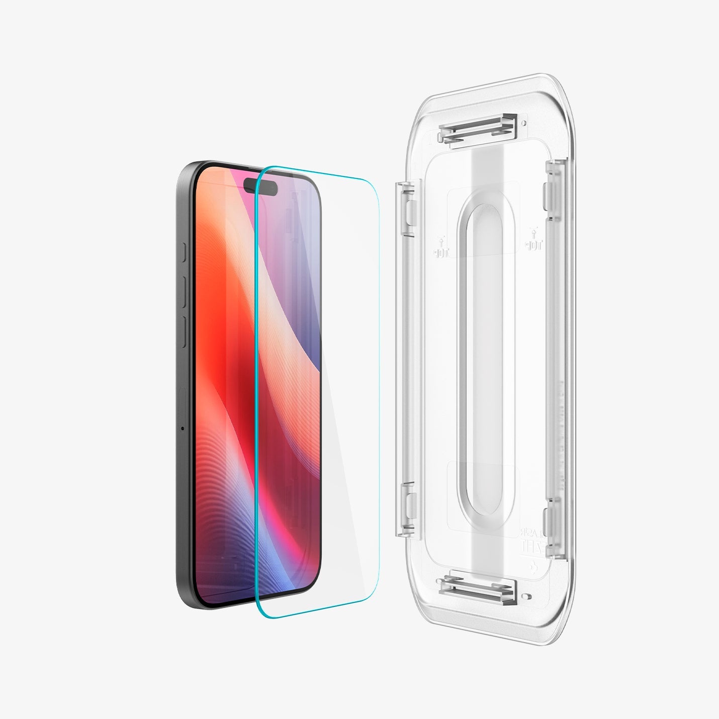 واقي شاشة Spigen iPhone 16 Pro - GLAS.tR EZ Fit - عبوتان