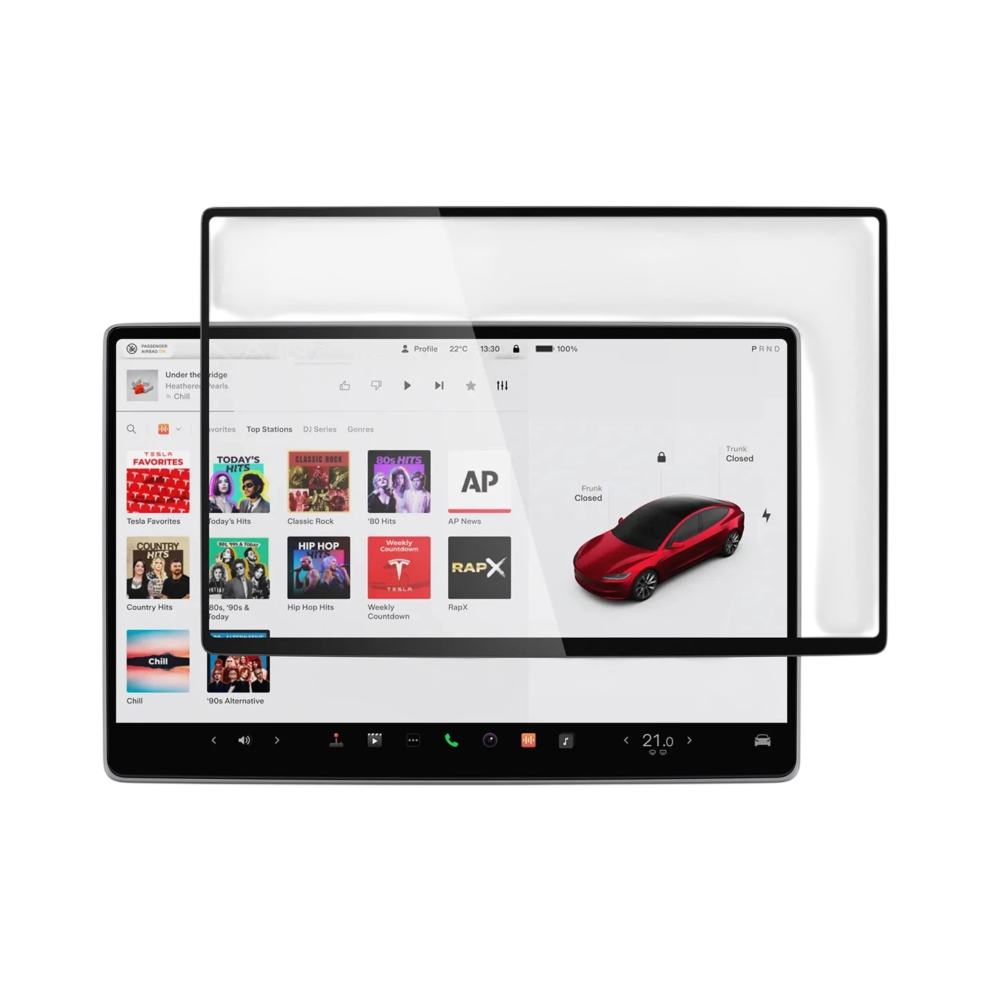 Spigen Tempered Glass Spigen Tesla tR Slim Anti Glare Screen Protector (Rear Display) 1 Pack - Tesla Model 3 (2025/2024) - Y (2025)