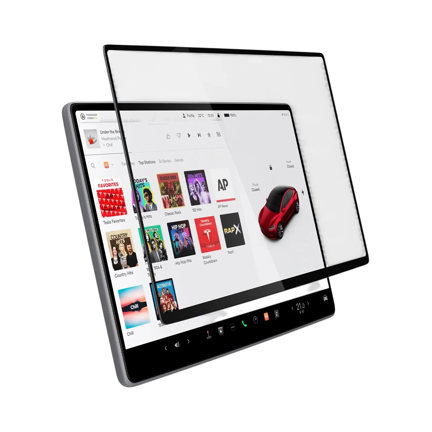 Spigen Tempered Glass Spigen Tesla tR Slim Anti Glare Screen Protector (Rear Display) 1 Pack - Tesla Model 3 (2025/2024) - Y (2025)